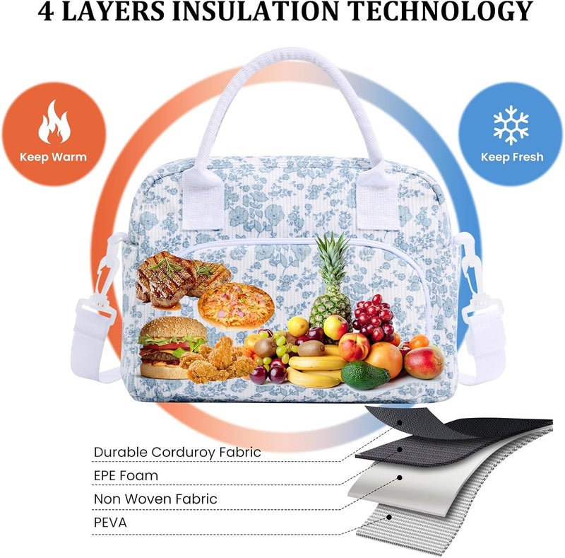 MEXS Insulated Lunch Bag for Women Men Large Reusable Lunch Box Adult Leakproof Portable Cooler Tote Bags for Work Picnic - Image 4